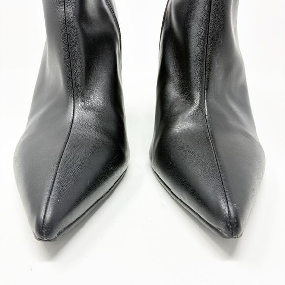 Steve Madden Ticker Black Triangle Heeled Black Boot 8 - Picture 4 of 10